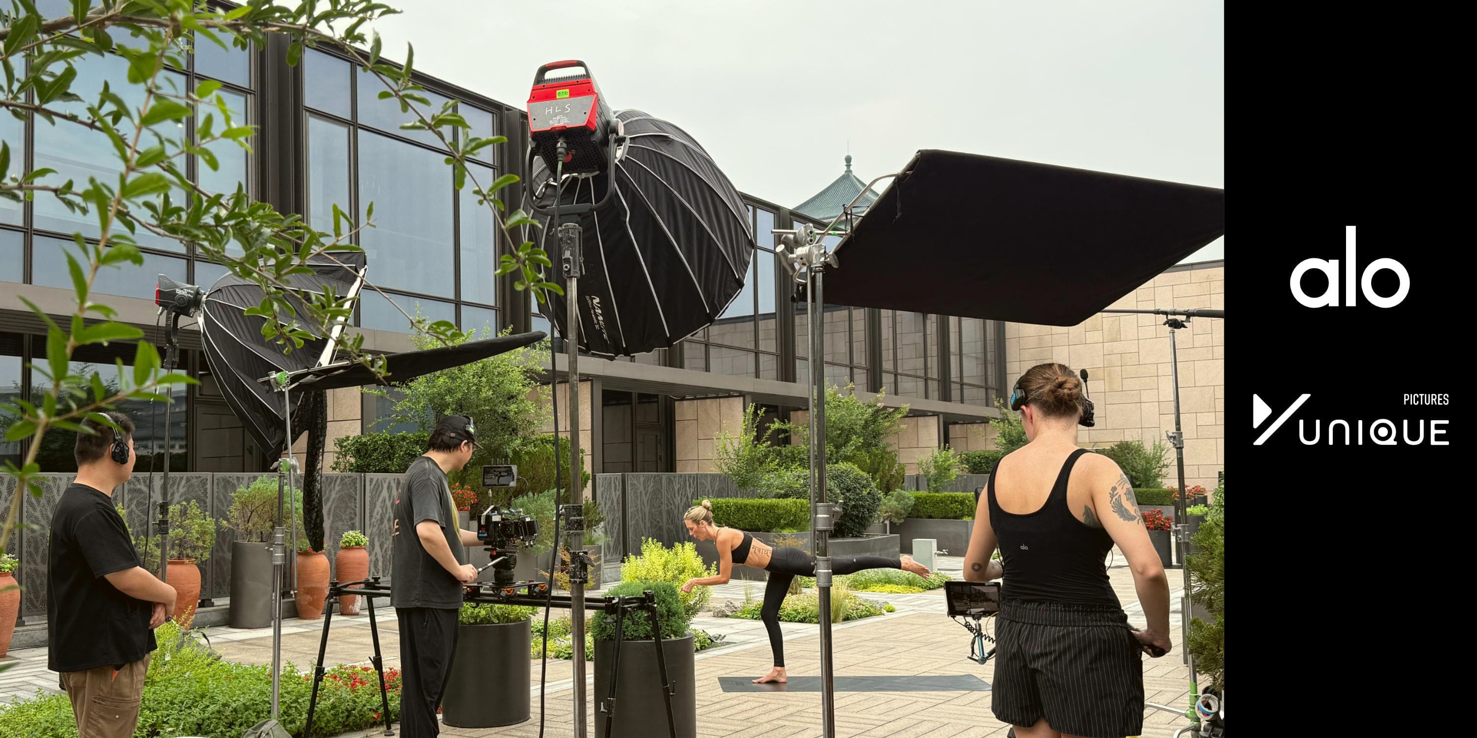 Behind-the-scenes — Alo Wellness Club Beijing production at Mandarin Oriental